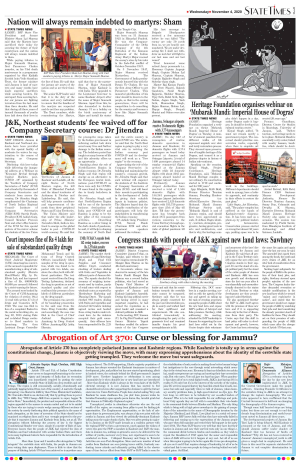 State Times: ePaper, Newspaper, Jammu News Paper, Newspaper in English ...